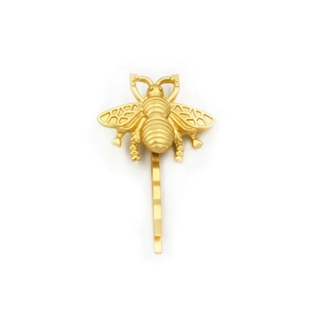 Free People Beehive Matt Gold Hair 2 Barrettes - Picture 3 of 10